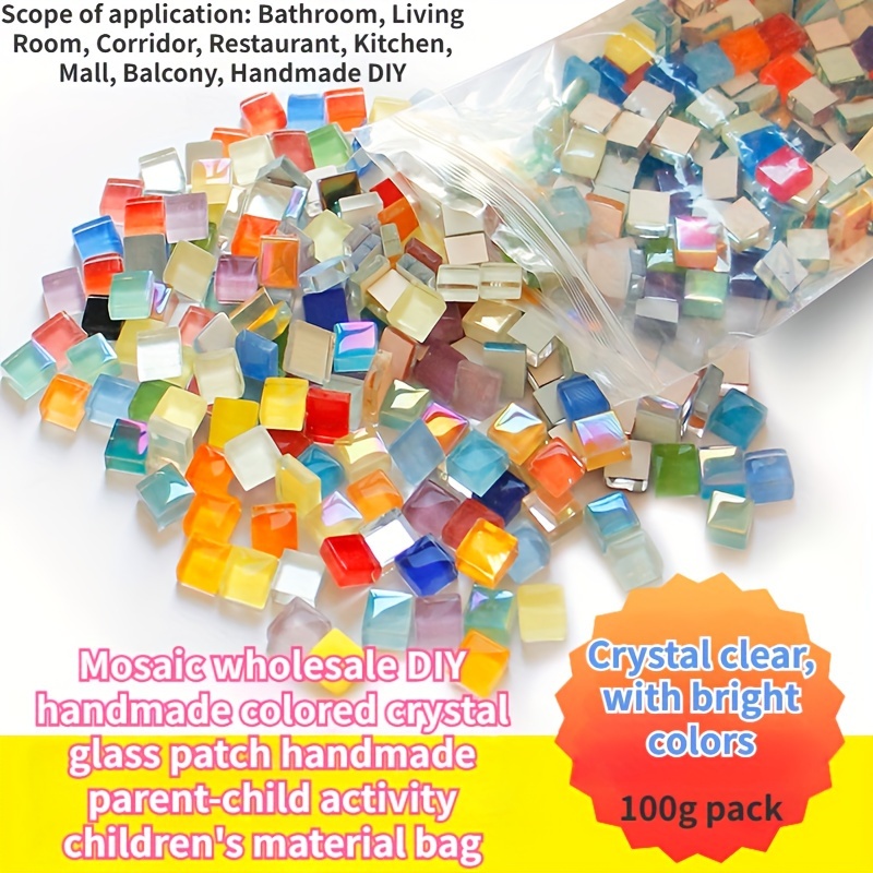 

100g/pack Colorful Crystal Glass Mosaic Patches For Handmade Diy Special Decorations Jewelry Making Crafts Accessories