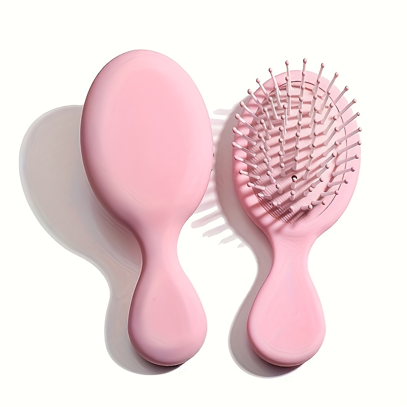 

Portable Mini Hair Brush - Soft Nylon For Wet And Dry Hair, Companion, Perfect Christmas Stocking Stuffer