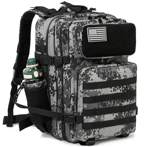 1pc sports backpack 45l large capacity multifunctional polyester rucksack for outdoor camping hiking and mountaineering no battery hand washable