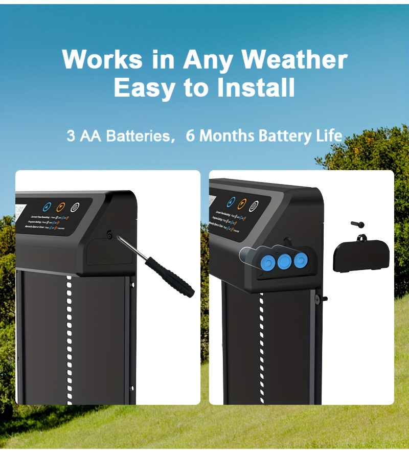 Easy-Install Automatic Chicken Coop Door Opener with Timer -, Battery-Powered Aluminum Accessory