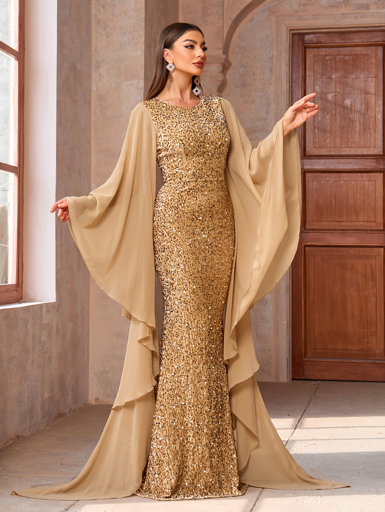 birthday bodycon dress It's My Birthday One Sleeve Sequin Bodycon Dress – Solo Stylez main image 1