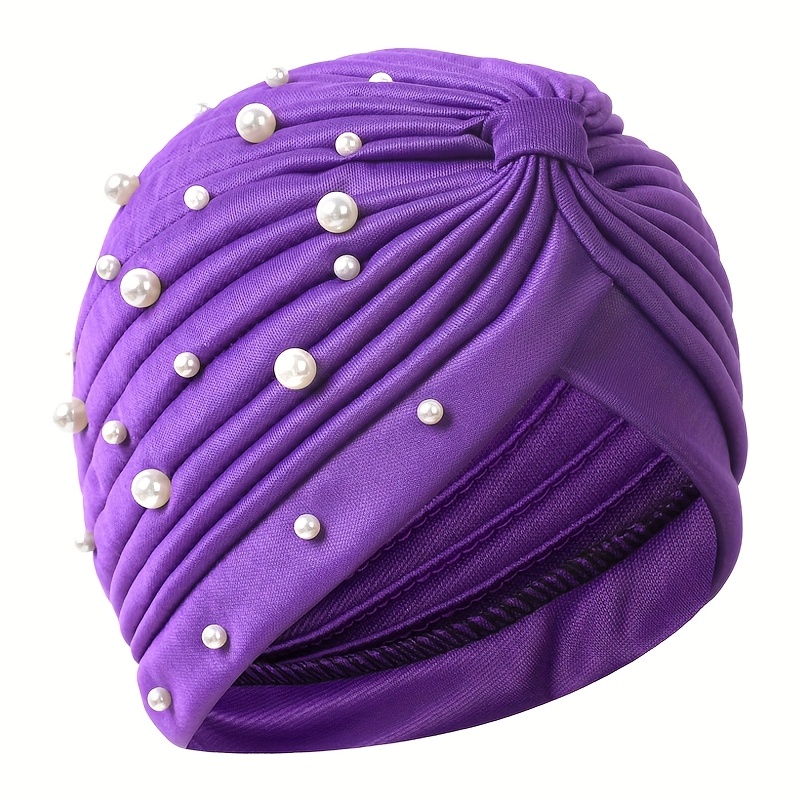 Elegant Purple Embellished Turban 1_9d20dac3-6619-4c61-9f61-  main image 2