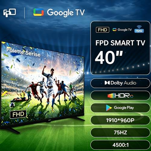 inteligente google tv de 40 pulgadas compatible con asistente de google, hdr 10 y audio , pantalla fpd full hd con control remoto por voz, y , transmisión de tv adecuada para de streaming, tv
