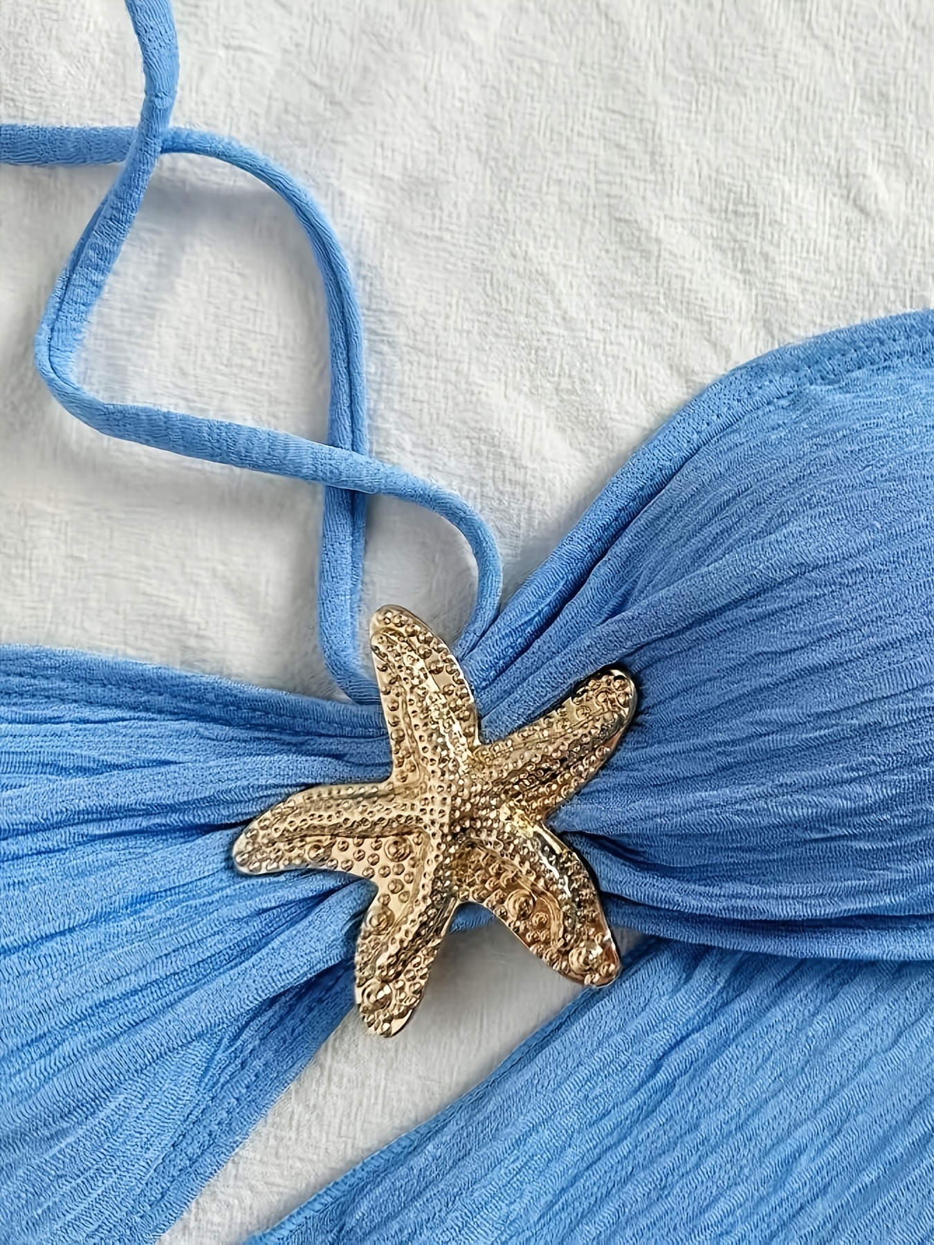 item picture girls new simple and stylish 3pcs set solid color   decorated swimwear cover up bikini set