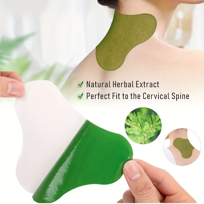 12pcs 1bag neck plaster self heating wormwood cervical patch relax muscles joint stickers details 2