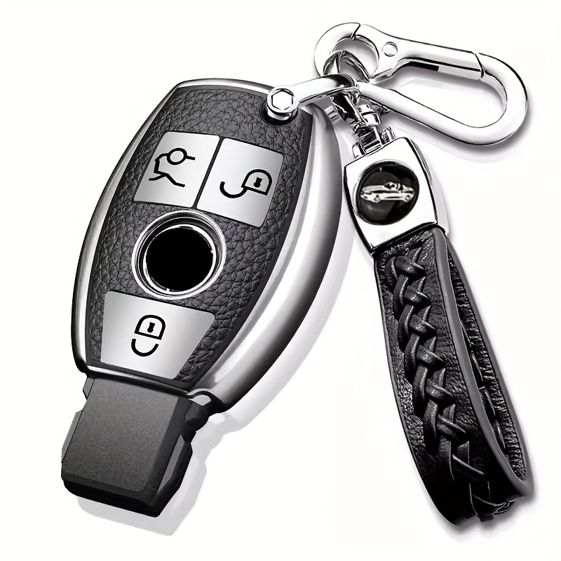 Image of Tpu Key Case For Mercedes-benz Glc Cls W204 W205 W212 Car Key Protector Keychain