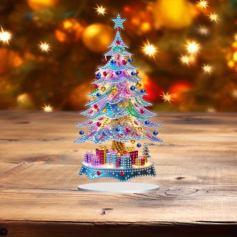 

Christmas Tree Diy 5d Diamond Painting Kit - Irregular Shaped Acrylic Diamonds Art For Beginners, Perfect For Living Room, Bedroom, Study Decor 4.96x9.45inch