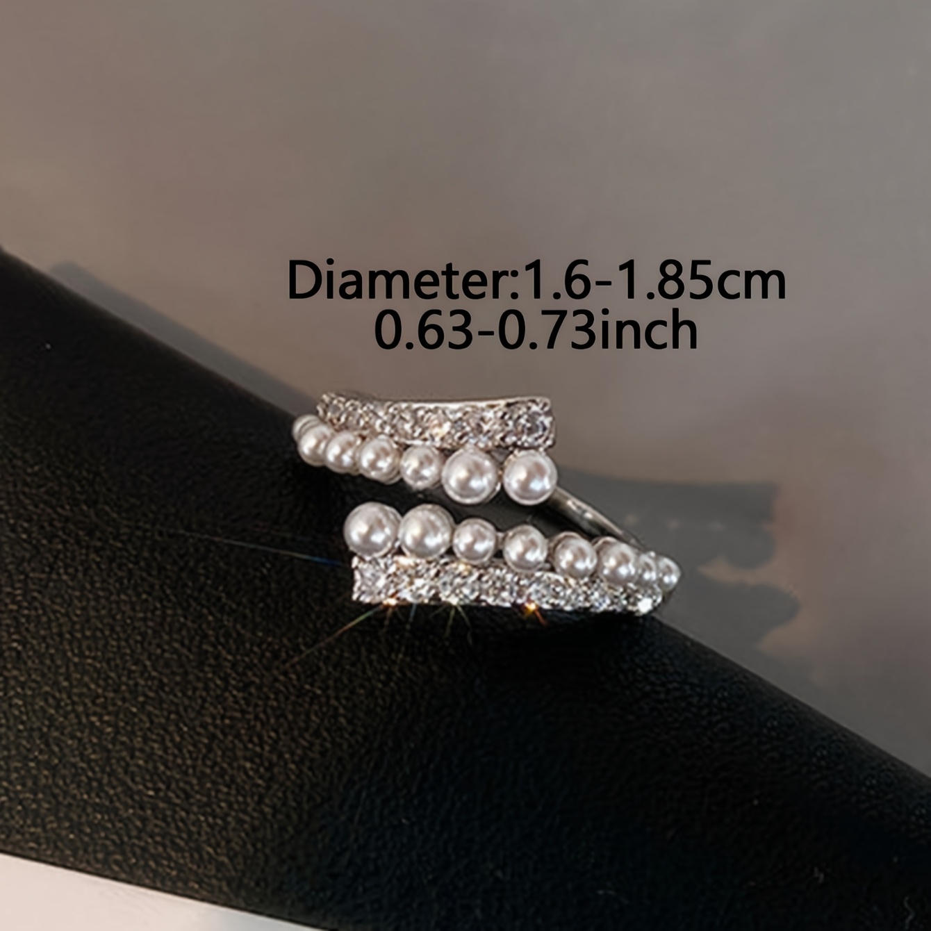 Women's Casual Arc Cube Zirconia Ring