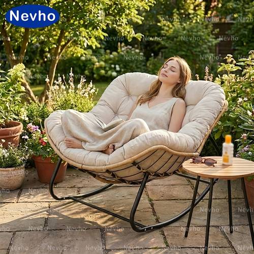 oversized outdoor lounge chair nest lounge chair with cushion relaxation balcony outdoor spaces must have for ideal housewarming gift