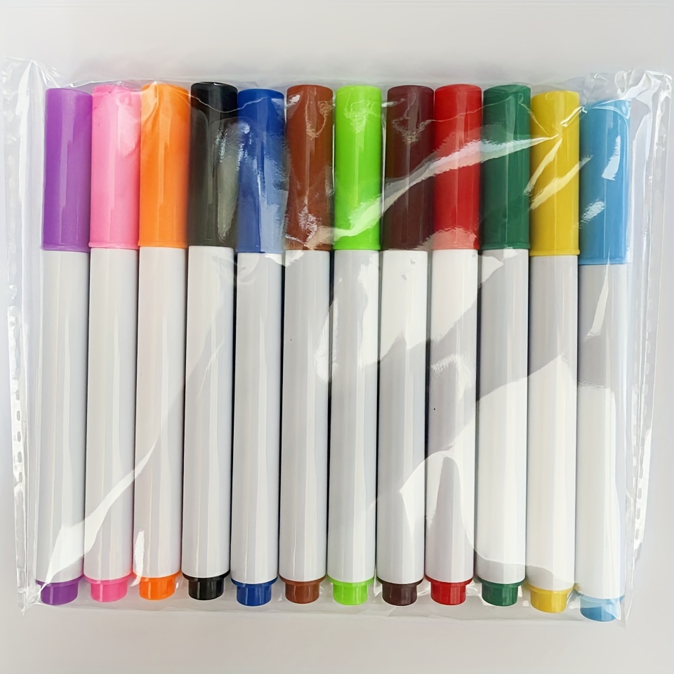 

12- -dry Erasable Markers, Plastic, -, For & , For Drawing, Painting, , , ,