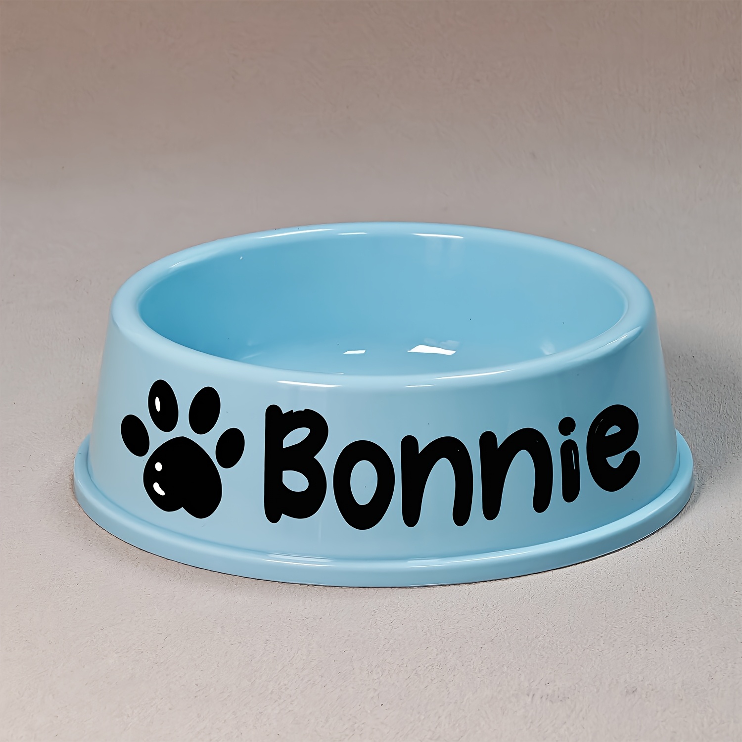 TEMU Customizable Plastic Pet Bowls - Personalized Names, Easy-clean For , Perfect Gift For Pet Lovers, Pet Accessories | Customizable Pet Bowl |