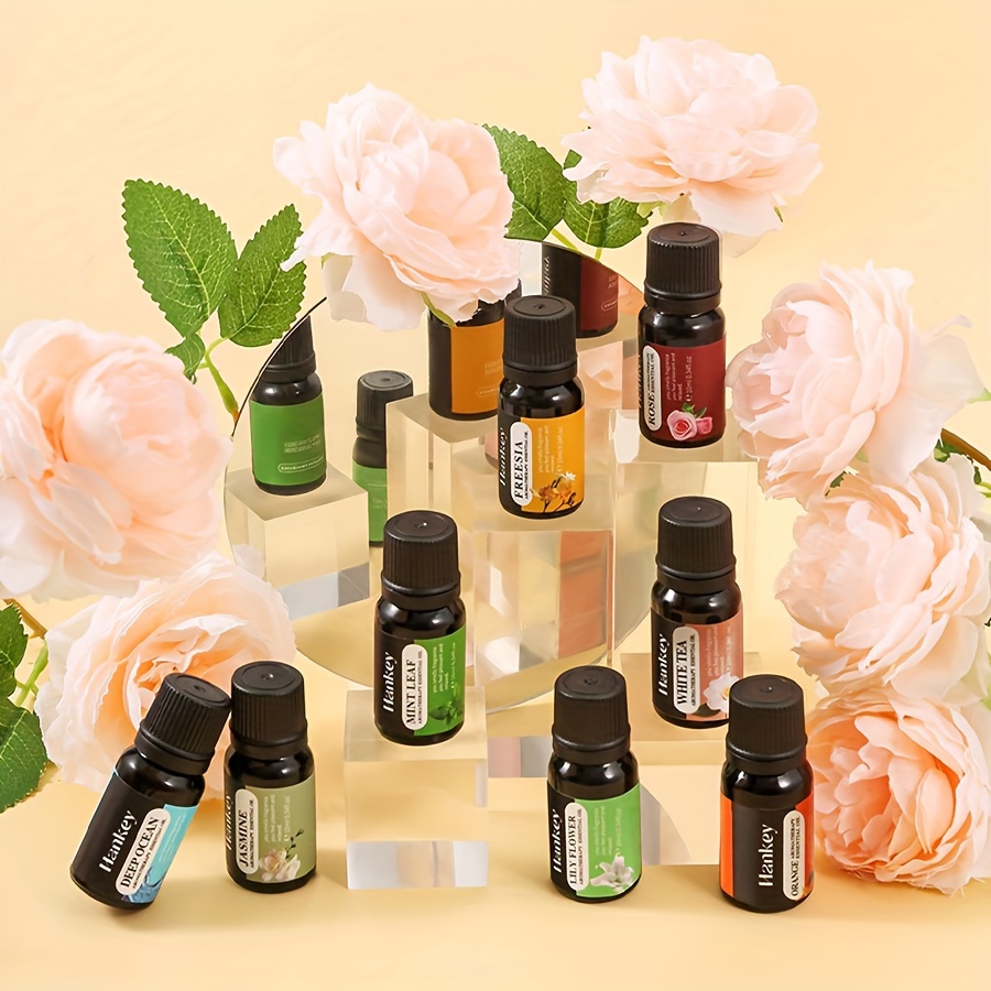 2 Sticle de Ulei Esențial Solubil în Apă, Difuzor de Aromă, Lumânare Aromată, Ardizor Aromă, Piatră Aromată, Umidificator, Aromă Auto, Supliment Lichid cu Ulei Esențial Aromat pentru Casă