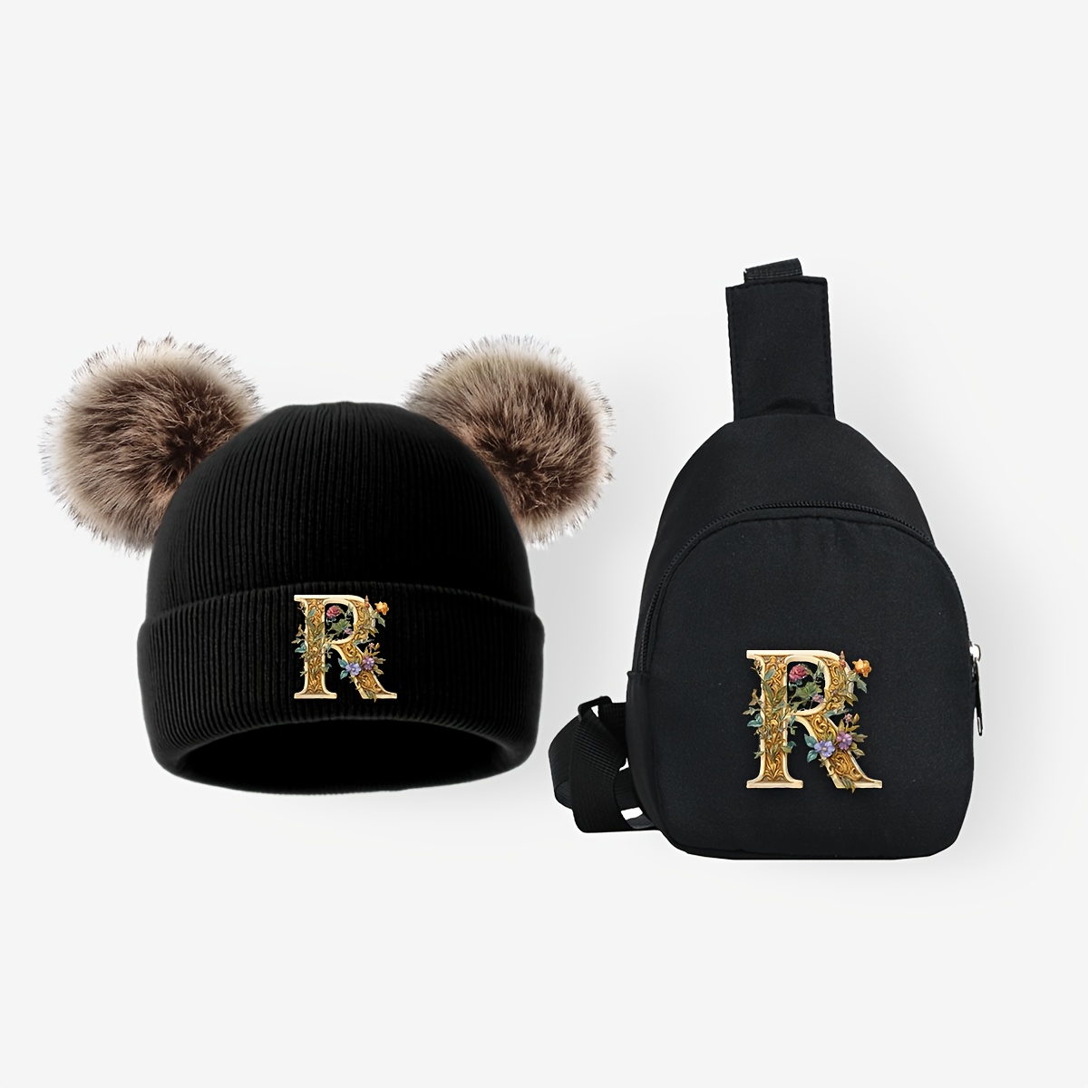 Back View of Black Knit Sweater