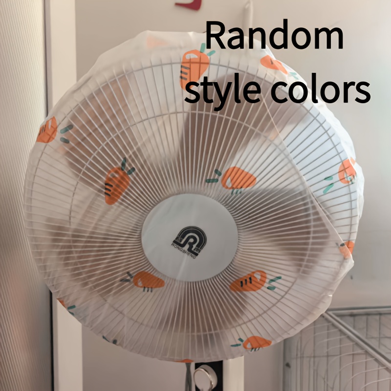 TEMU 1pc Pack Fan Dust Covers, Durable Pvc Plastic Dust Protection Sleeves, Universal For All Fans, Home Office Dual-use Design, Easy Appearance