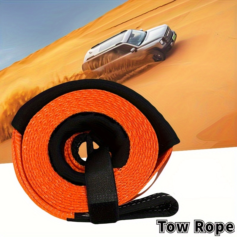 

Heavy Duty 5m/196.9in Tow Rope For Cars - Super Strong And Durable, Ideal For Suvs, Off-road Vehicles And Emergencies