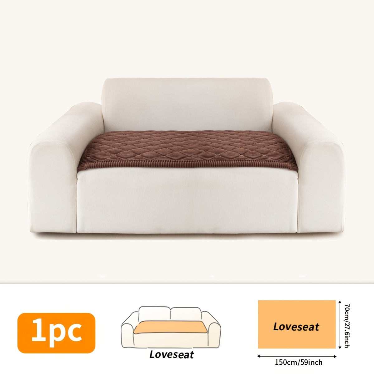 TEMU 1 coussin de canapé matelassé épais et rembourré, en tissu velours , avec un design de boule, idéal pour et l'hiver, tissu décoratif pour