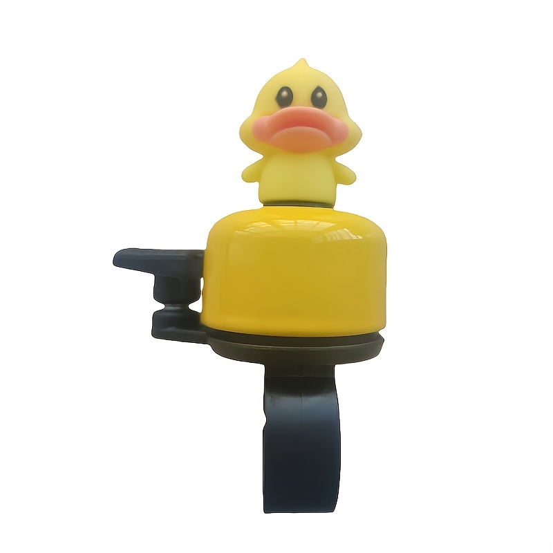TEMU Sonnette et Klaxon de Vélo Canard Jaune Dessin Animé 1 pièce - Son Puissant 120 dB, Fer Durable, Accessoire de Cyclisme Amusant pour VTT/Vélo de