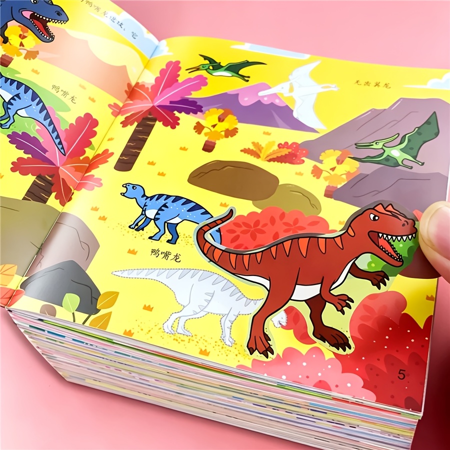 2pcs Brain-Boosting Sticker Books with Fun Activities