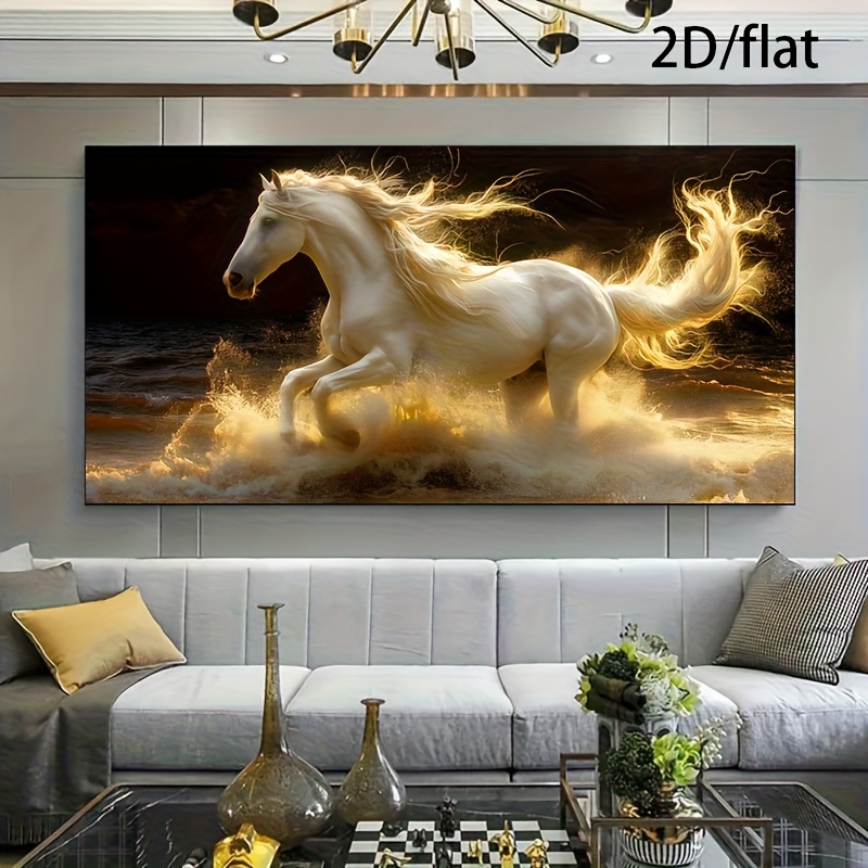 Canvas Chevaux Plage 70x140cm