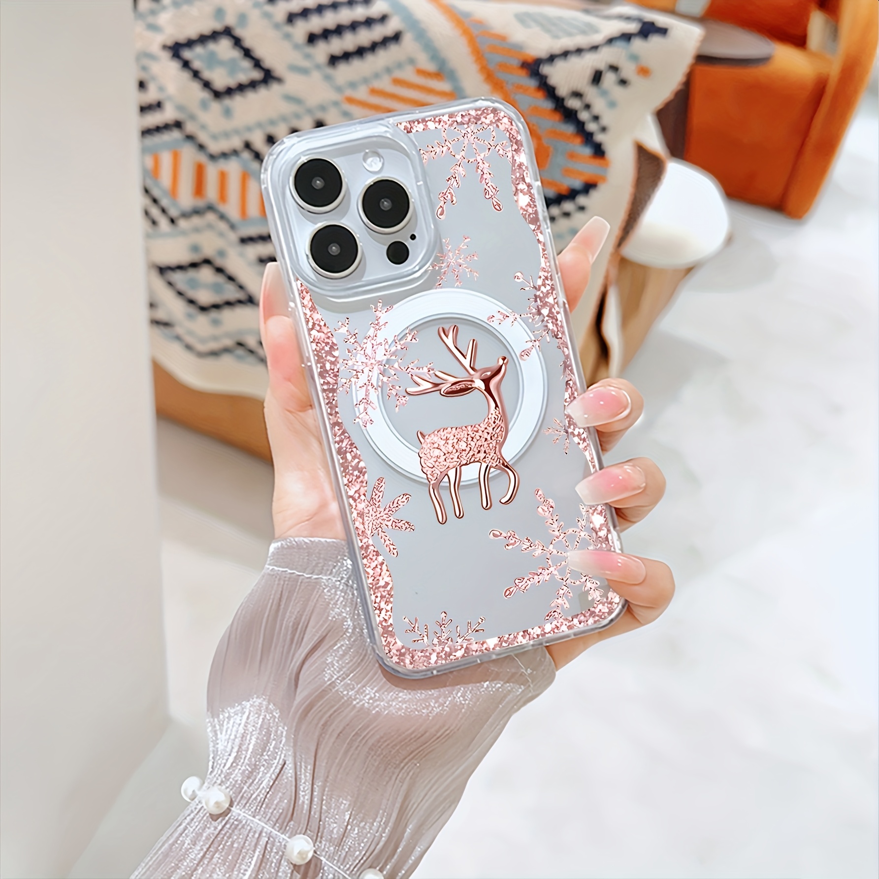 

And Pattern Painting Supports Magsafe Wireless Absorption Large Phone , And Luxurious -end Business Suitable For Iphone16/16pls/16pro/16promax, Iphone15/15pls/15pro/15promax