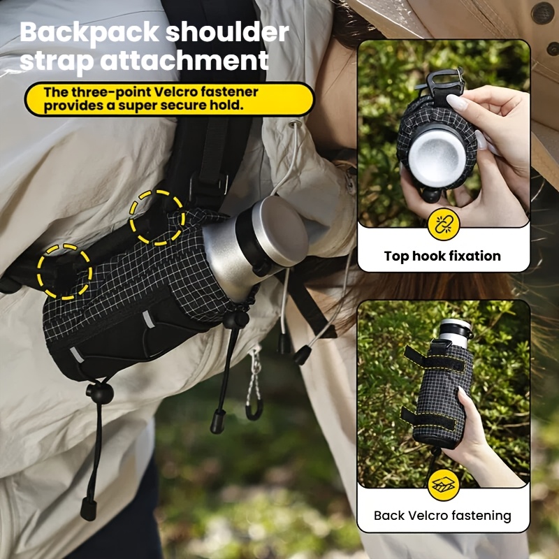 Outdoor Hiking Backpack with Shoulder Strap and Water Bottle Storage