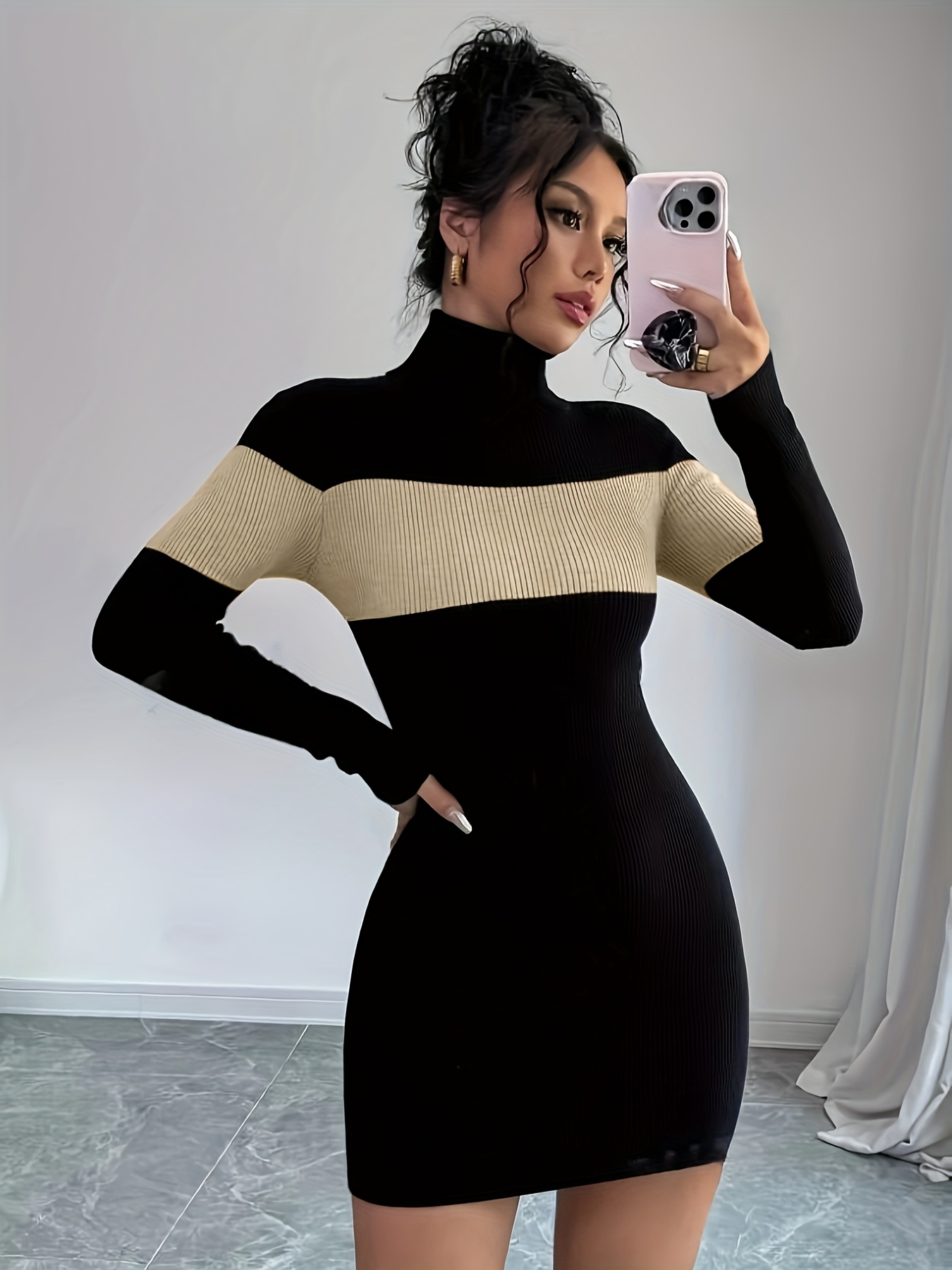 turtleneck dress sold on Temu United States