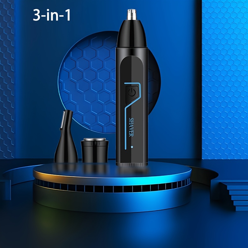 3 in 1 mens electric grooming kit nose ear hair trimmer eyebrow shaper usb rechargeable lithium battery abs material ideal gift for him usb rechargeable groomer   usb charging feature nose hair trimme Product details 5