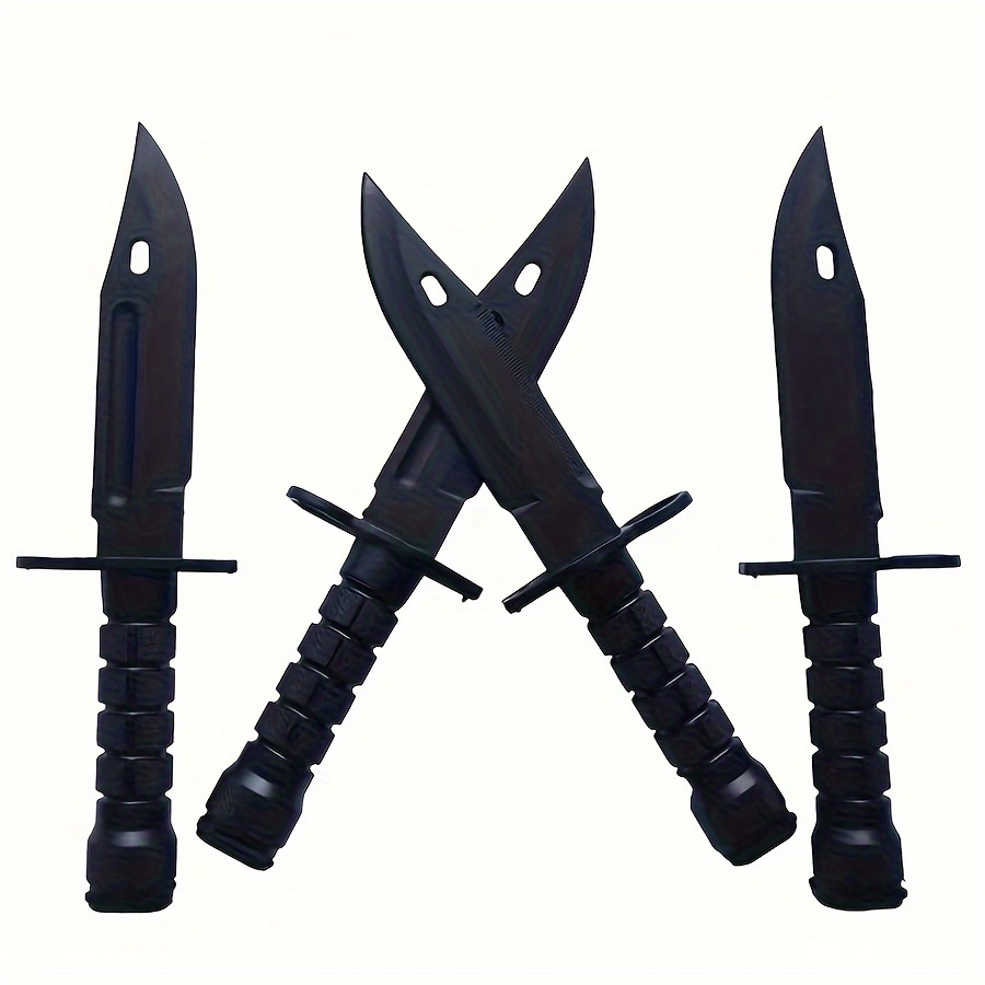 

1pc M9 - Survival Knife For Camping, & - Safe Plastic For Movie And