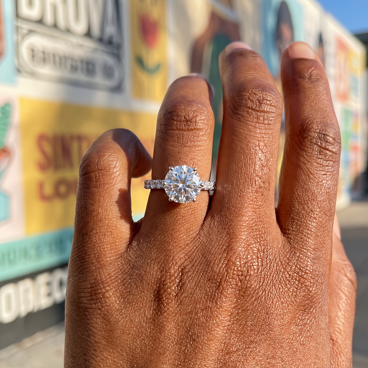 Women's Noble Shining Star Ring, Holiday Gift