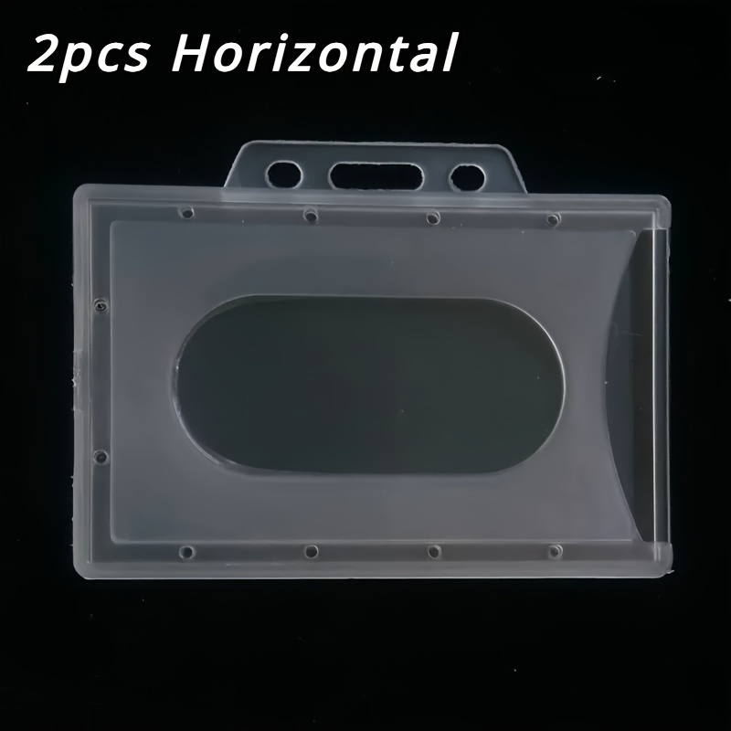 2d 2pcs Plastic Id Card Badge Holder Student Staff Work Id Holder For Business Exhibition Office Supplies Nurse Additions