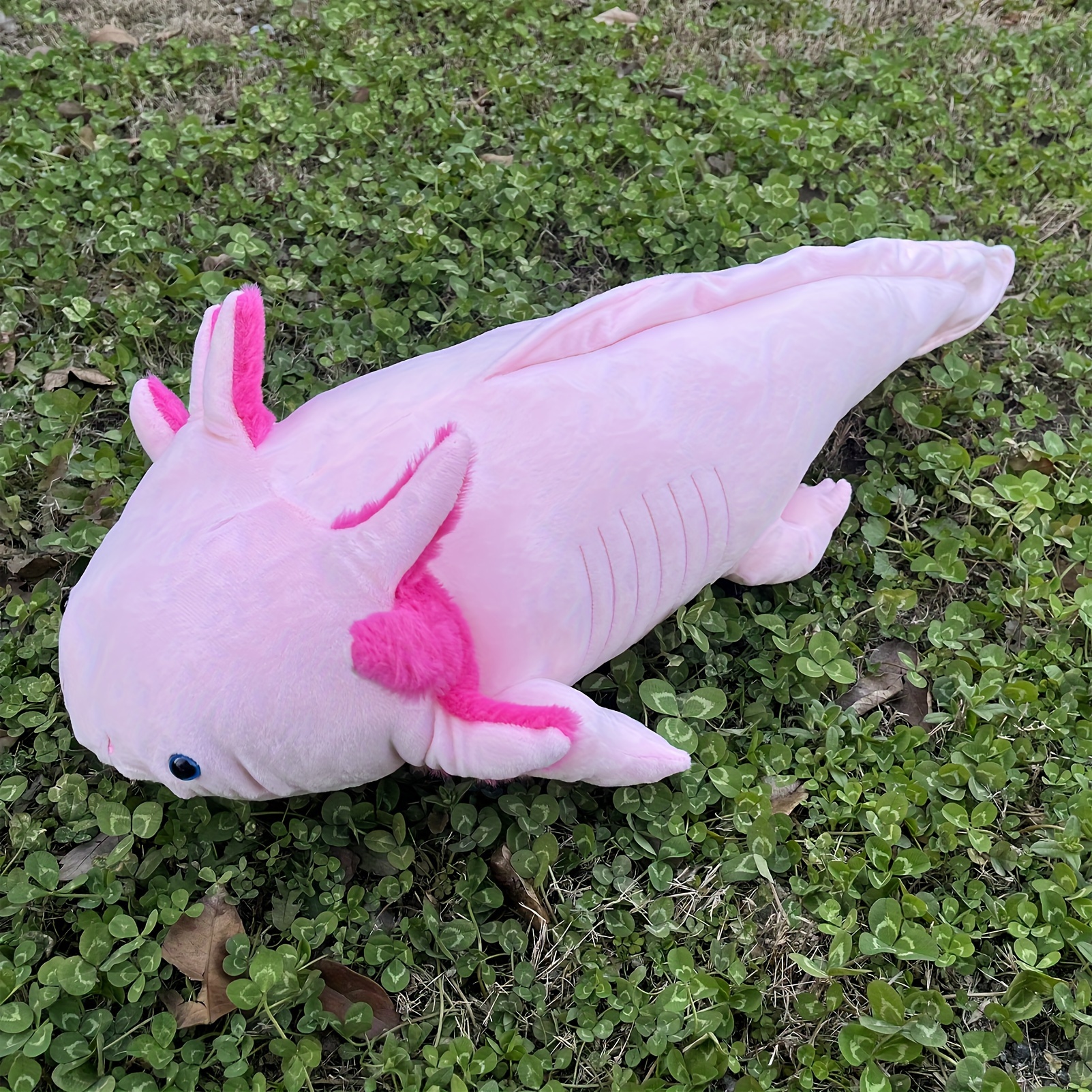 80cm/31.49in Realistic Cartoon Axolotl Plush Figure - Soft Cuddly Ambystoma Toy For Home Decoration, Birthday Party, Easter, Halloween, Christmas Gift, And Celebration