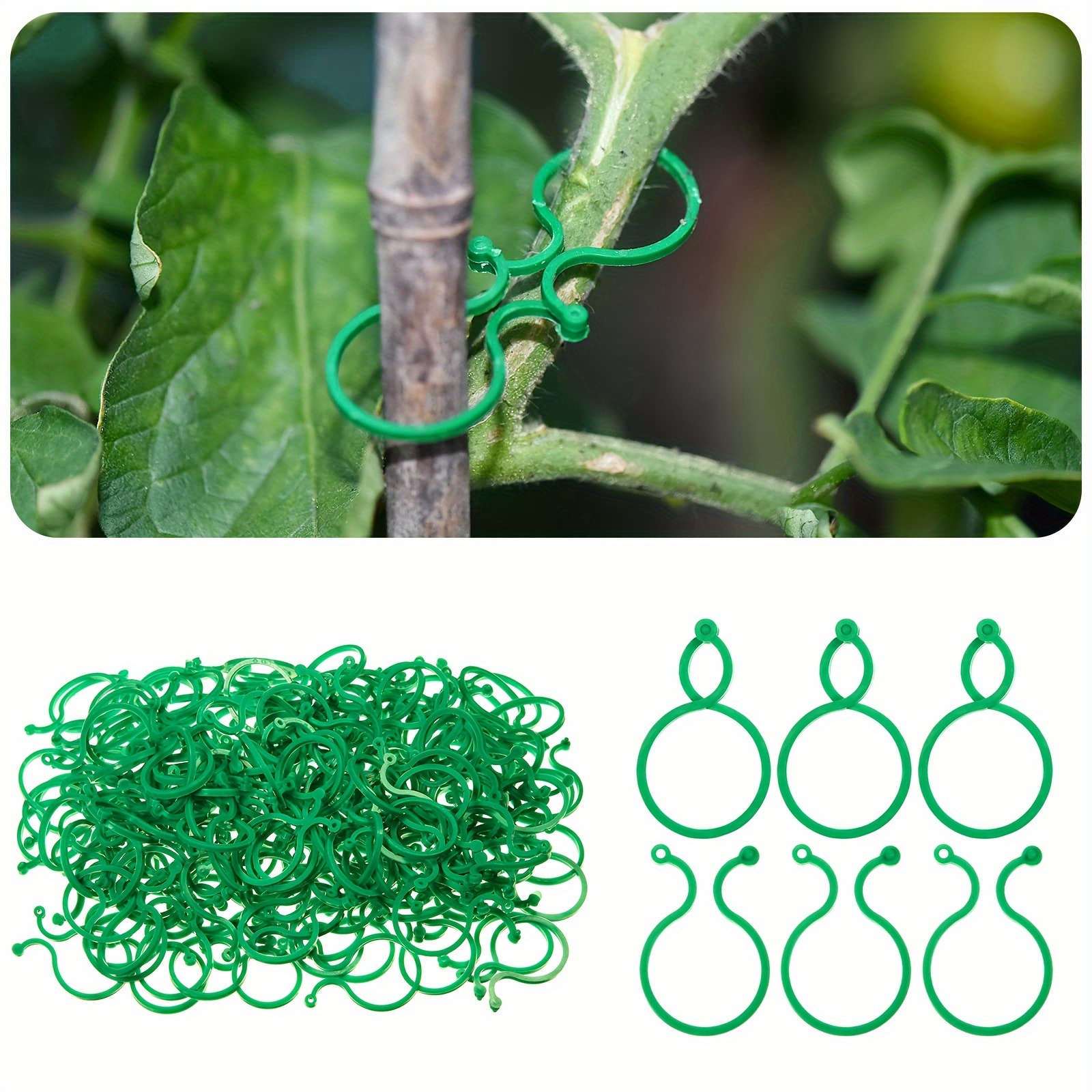 

//200 pièces, Attaches pour Plantes Pour Plantes Grimpantes Attaches de Soutien pour Plantes Pour Tomates Attaches de Jardinage pour Légumes Attaches pour et Fixer les Plantes