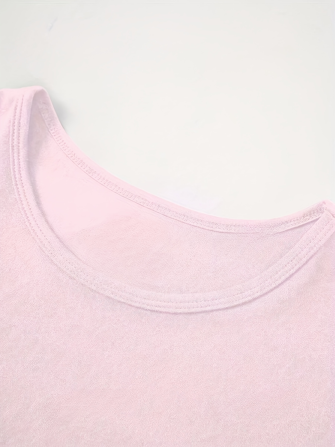 Women'S Y2K Crew Neck Short Sleeve Short Length Polyester T-Shirt, Solid Color, Slight Stretch, Knit Fabric, 180g/m?, No Belt, Pullovers Placket, No Chest Pad, Skinny Fit, for Daily Wear, Summer, School Return