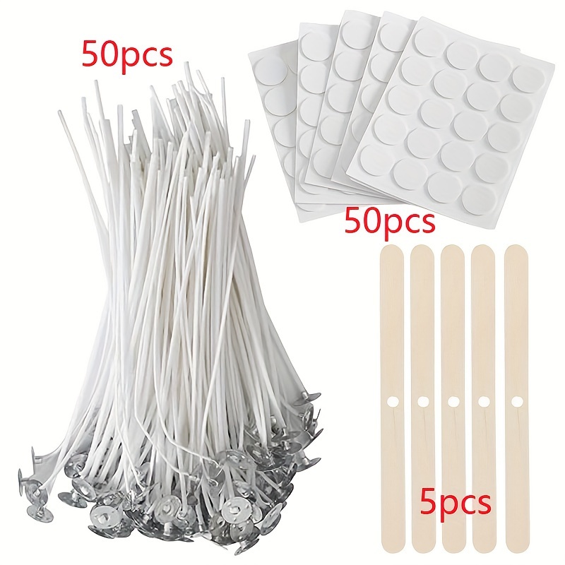 

[top-] 105pcs Making Kit: 50pcs 5.9" 40 Ply , 50pcs Stickers & 5 Wooden For Soy And