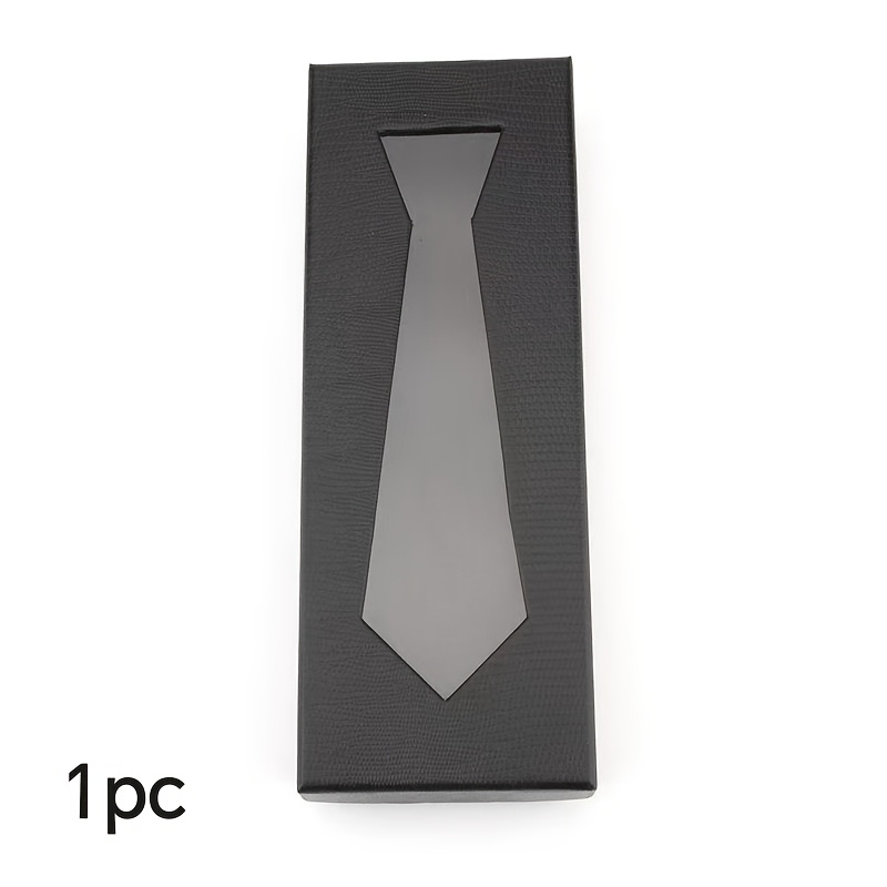 TEMU Cadeau pour Elle/Lui Cadeau de Mariage Boîte Cadeau Cravate, Boîte Cravate Noire, Boîte Cravate Longue, Boîte d'Emballage Cadeau, Boîte Cadeau