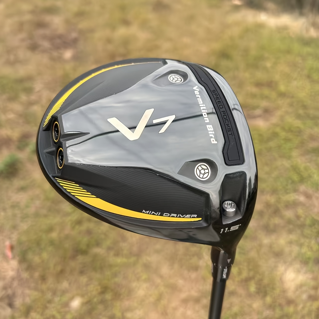 mini driver golf   v7 with oversized   high moi and low   for easy launch screw weight adjustment with 11 5 13 5 options   enhances shot stability to build   skills for golfers