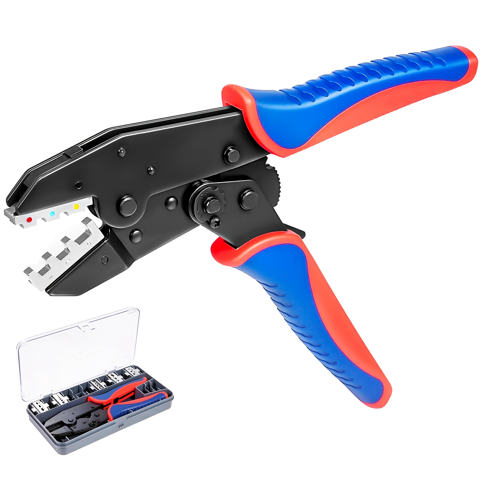 Image of Manual Hydraulic Crimping Pliers, Lug Crimper With 5-die Set, Hydraulic Crimping Pliers And Crimping Pliers Set