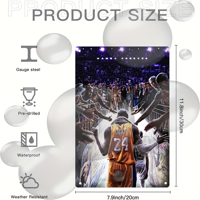 Kobe Gigi Legendary Basketball Player Metal Wall Art - Temu