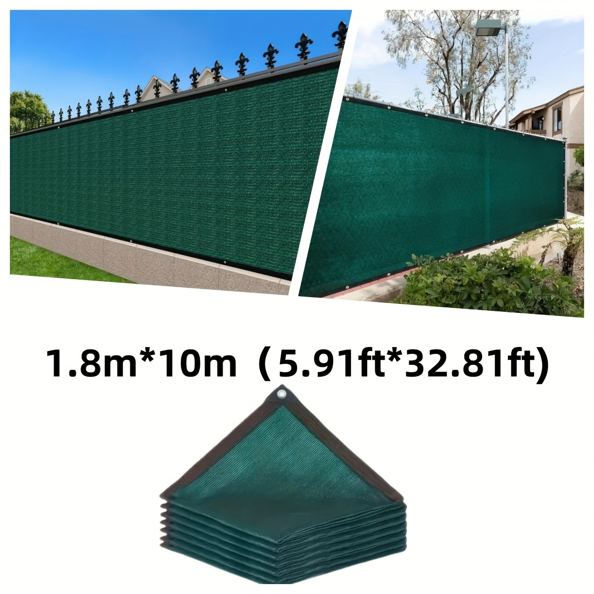 E-shop Dunkelgrüner Sichtschutz , Sichtschutz, Bequeme Farbe, für Garten, Terrasse und Hinterhofmauer