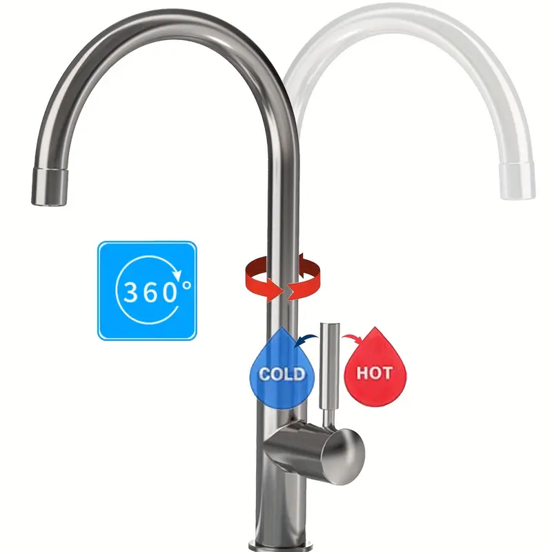 grösse: 78x43x82cm freistehendes waschbecken, 2 waschbecken, badezimmer-waschbecken, waschbecken mit heiß- und kaltwasserhahn, für küche, außenbereich, camping, garten, garage Produktdetails 3