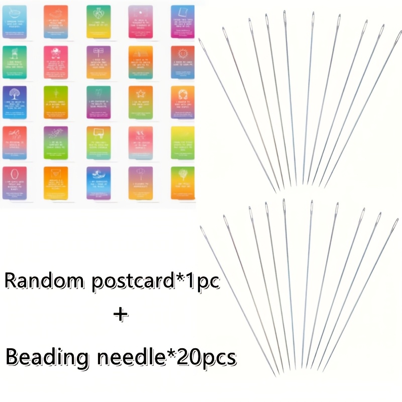 TEMU High-quality Handmade Beading Needles, , Made Of Stainless Steel, Needle For Stringing Beads And , Fine Needle For Making Beads, Additions