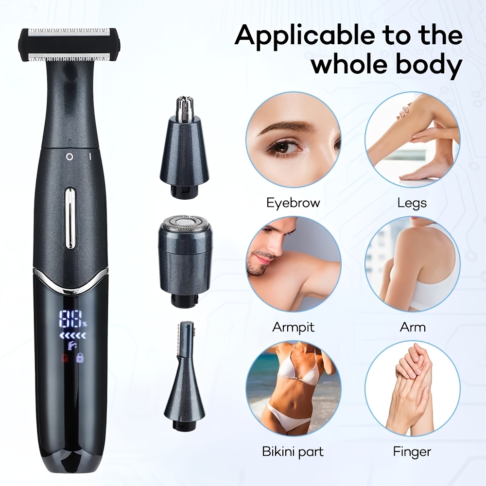 4 in 1 electric shaver charging type womens hair removal instrument bikini body hair trimmer nose hair trimmer electric eyebrow shaver multifunctional shaver Product details 3
