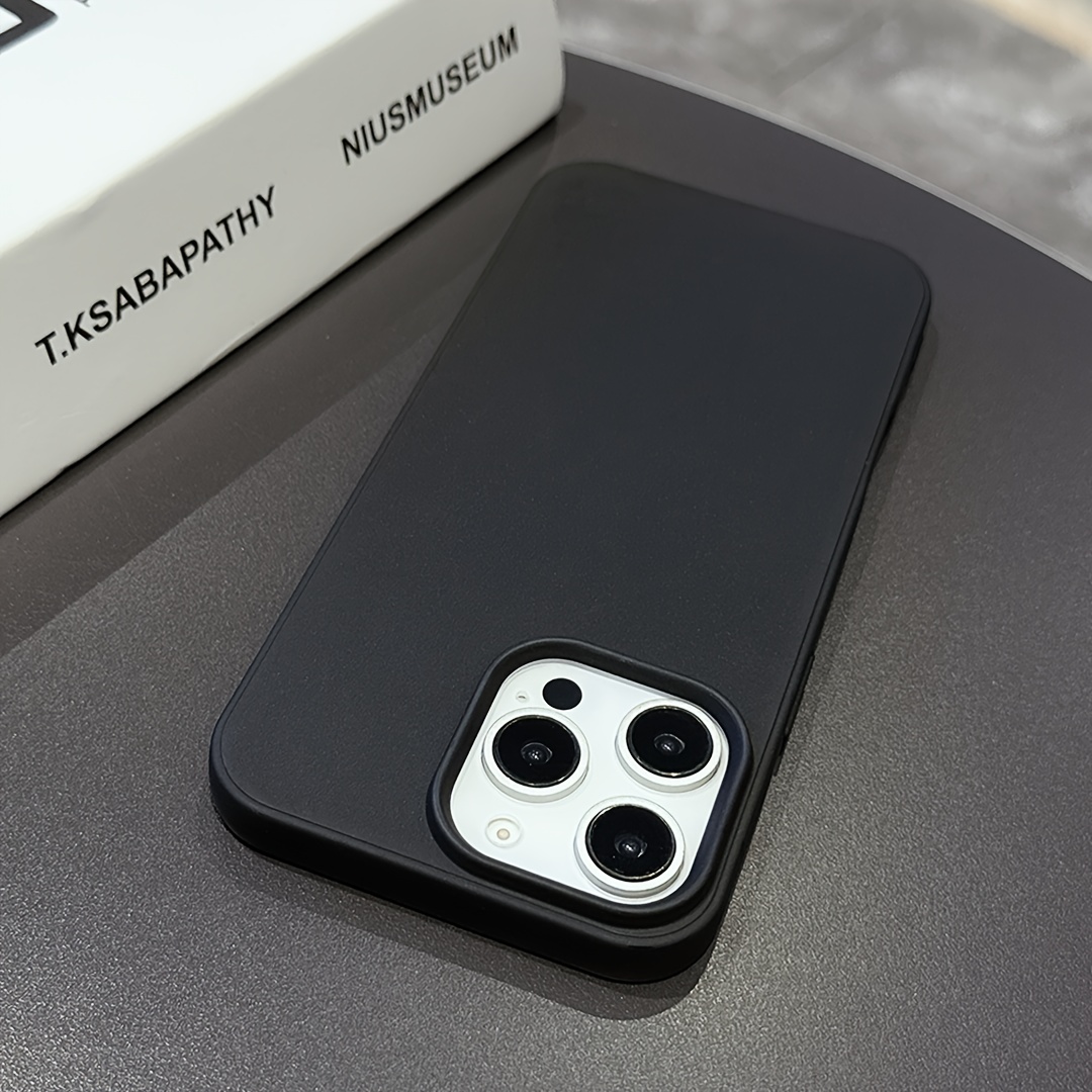a lightweight simple black phone case suitable iphone - Temu