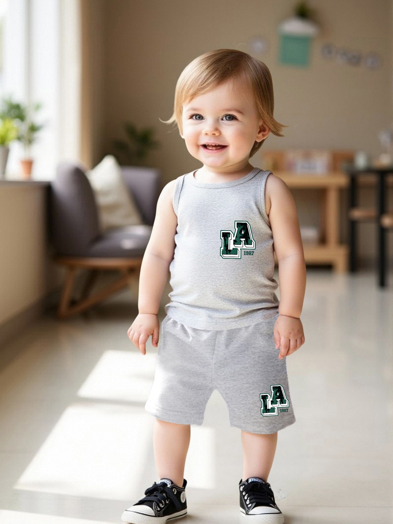baby boys sleeveless in short sleeve t shirt shorts set Temu