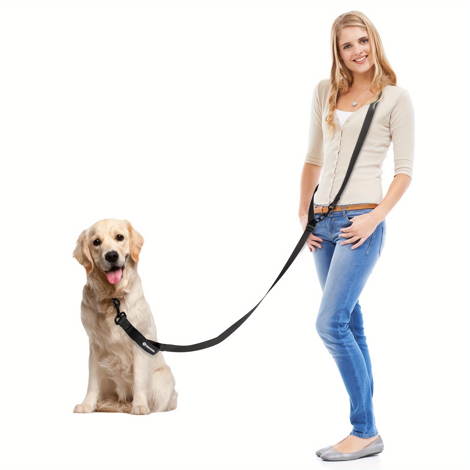 * Freihndige Hundeleine Haustierbedarf Taillenleine fr Spaziergnge mit  dem Hund, 110 Zoll/280 cm Verstellbare Diensthundeleine Robuste  Umhngelieferung fr Laufen Radfahren Wandern fr Kleine ...