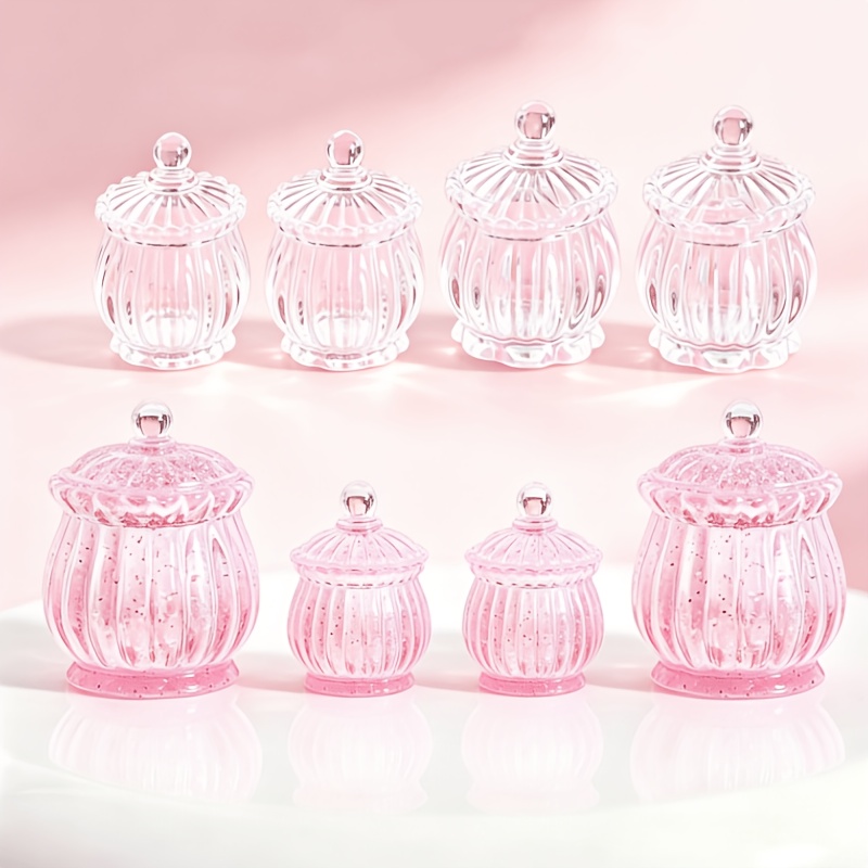 TEMU Set de 8 Frascos de Miniatura para Casa de Muñecas, en Miniatura, Modelos en Miniatura, Manualidades de Resina para Casa de Muñecas, Pequeños