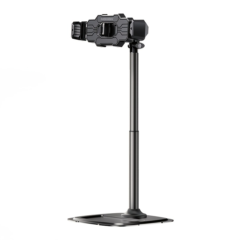 Image of Adjustable Cell Phone Stand For Desk, Aluminum Alloy Stand Holder For 2 Phone For Ipad Use, Phone Stand For Recording, Phone Holder For Filming, Small Iphone Tripod, Soporte Para Celular, Fits