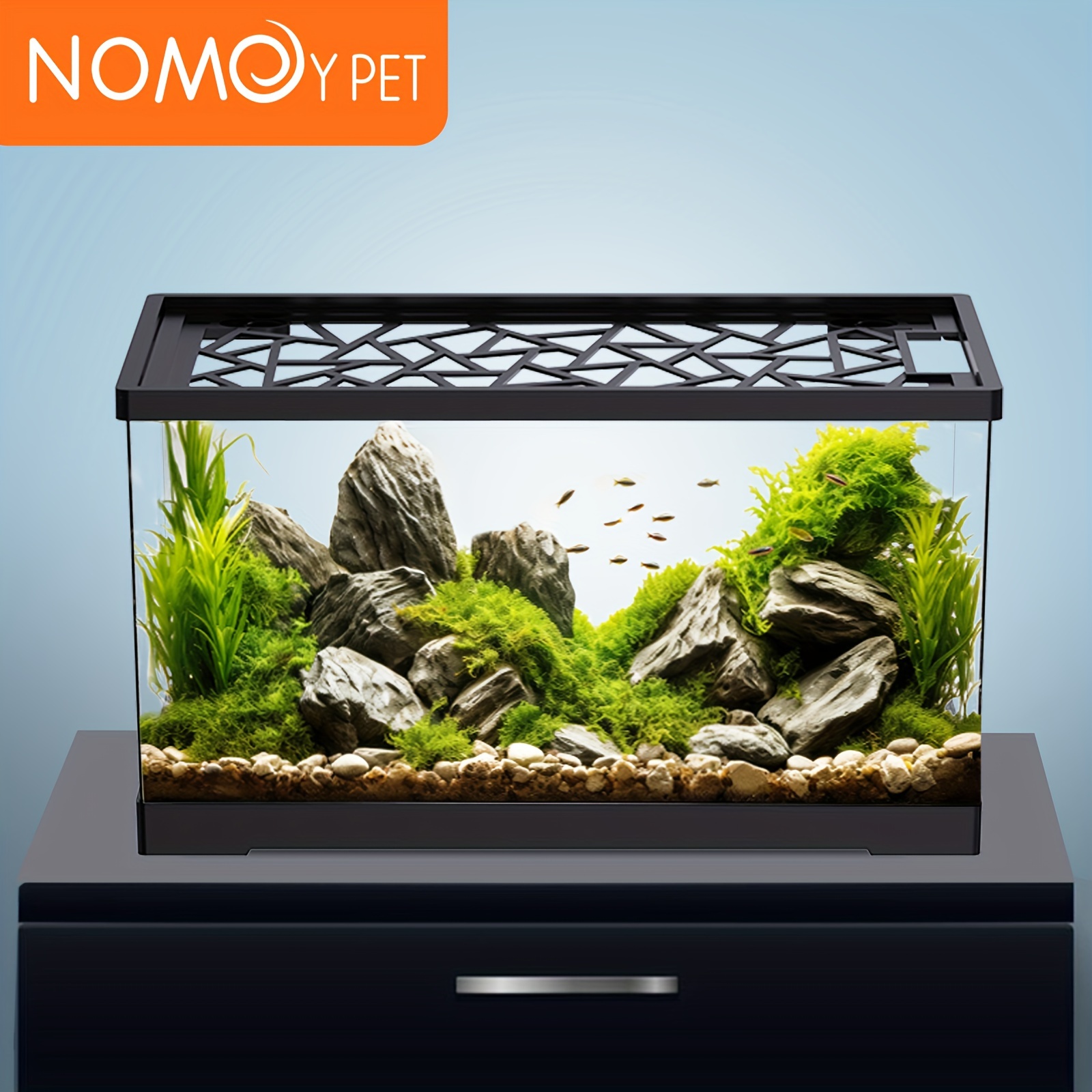Fish Tank Set Transparent Plastic Fish Tank Aquarium Living - Temu
