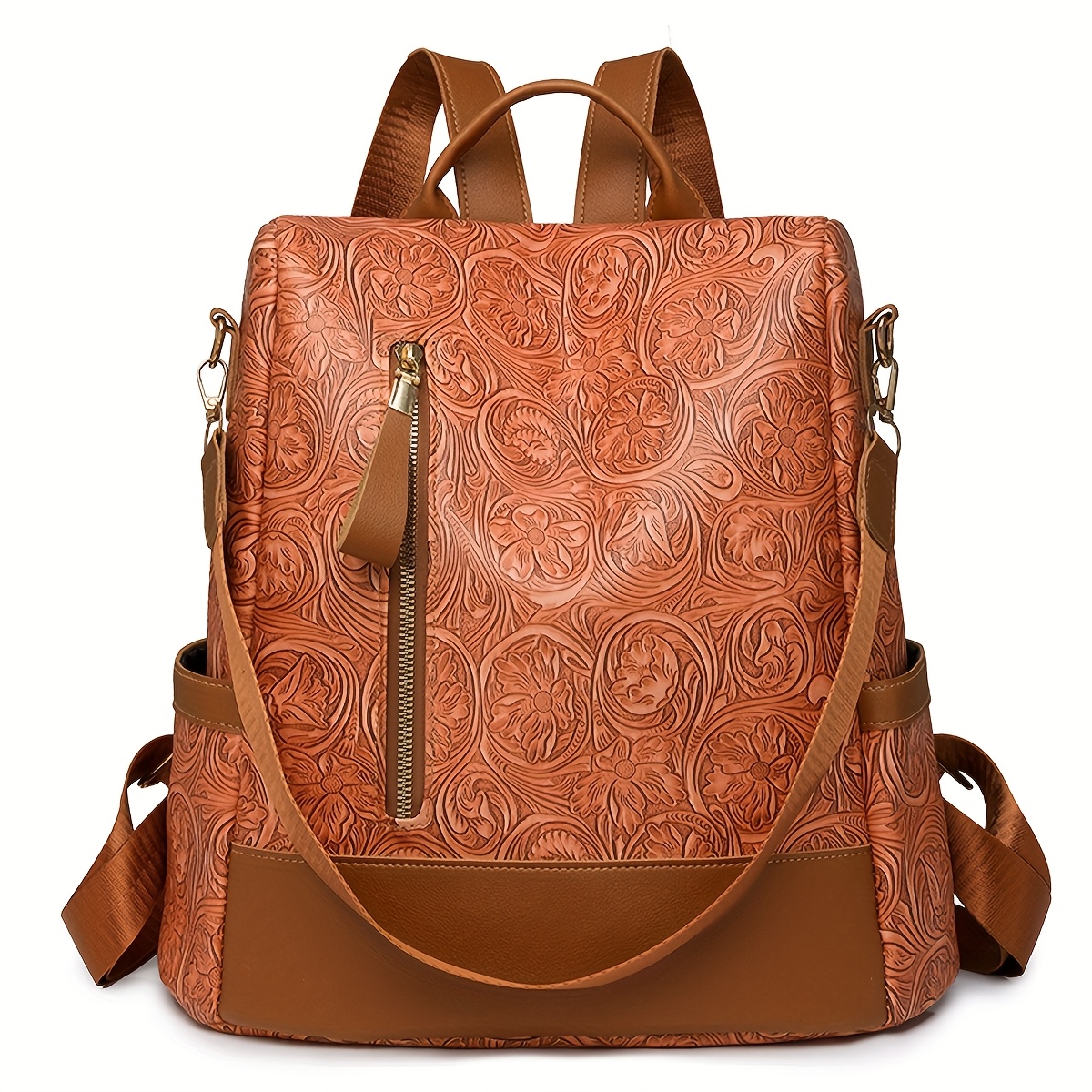 new pu womens backpack multifunctional single shoulder anti  display picture 3