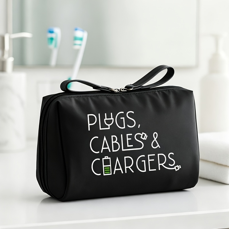 TEMU PLUGS, CABLES Y CARGADORES - Elegantes Bolsas de Viaje para Artículos de , Neceser Compacto, Bolsas Organizadoras de Viaje para Equipaje,
